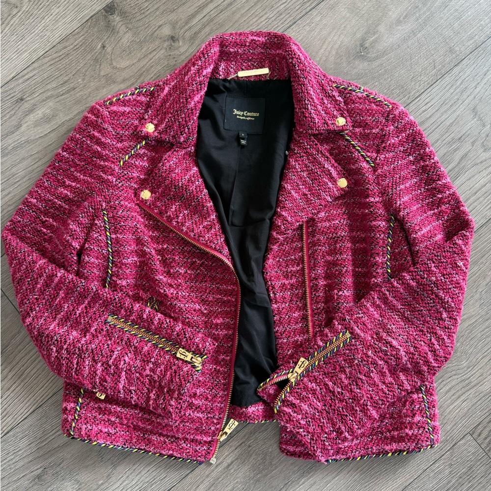Juicy Couture pink Tweed Jacket